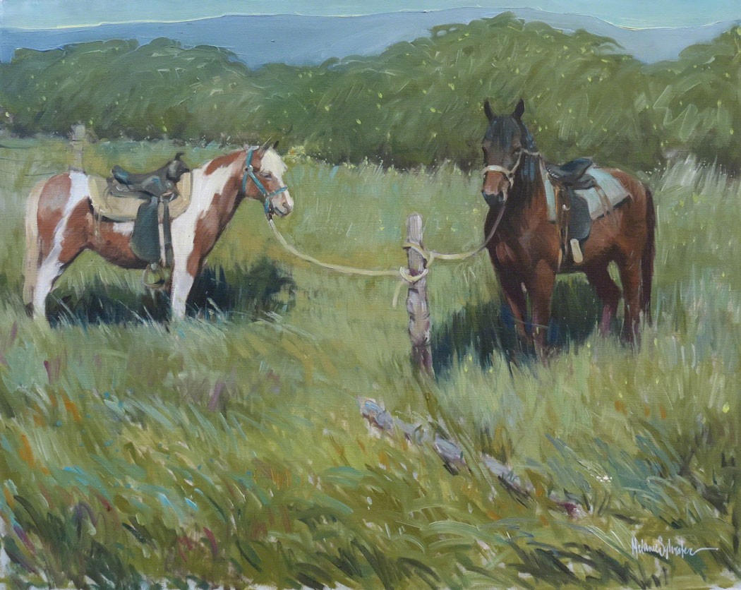 Ready to Ride 24x36 oil on canvas