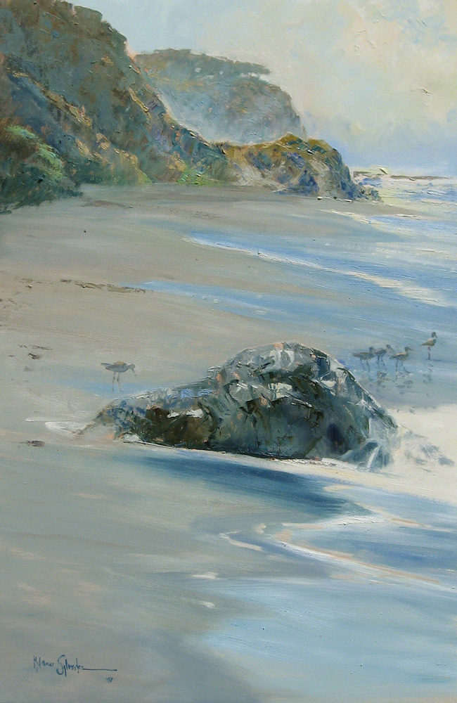 Shore - oil on canvas