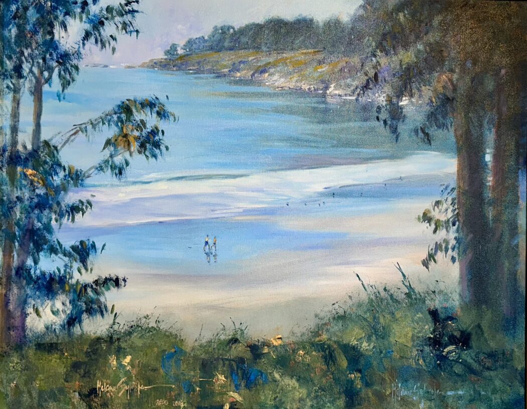 The Cove At San Simeon 24X30 oil on canvas