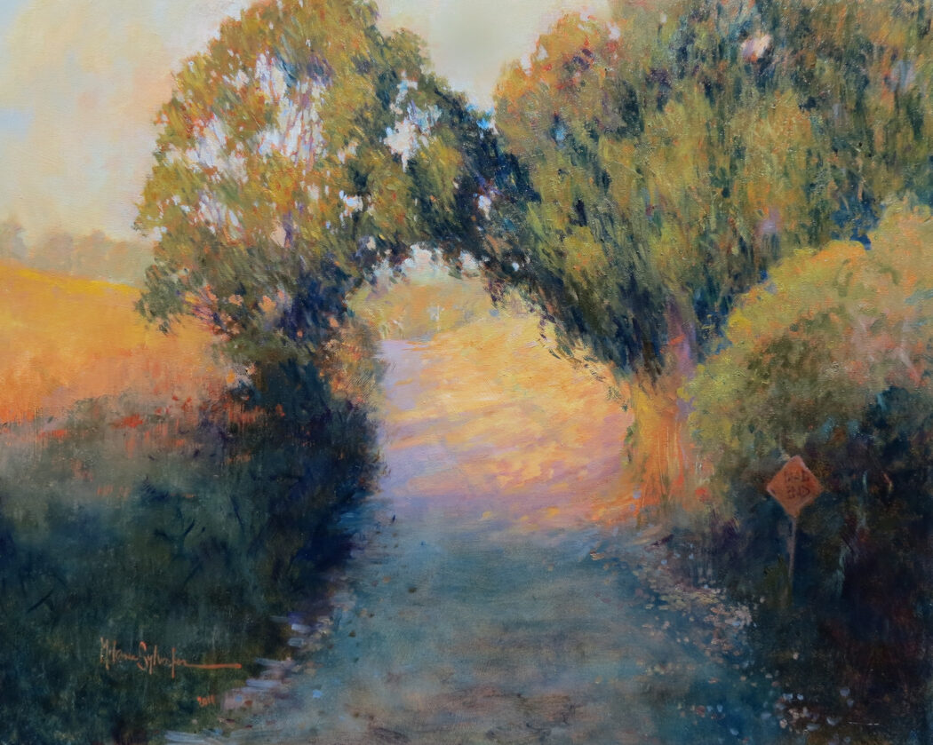 Villa Creek Road oil on canvas 24x30